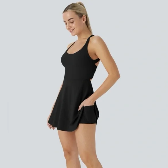 HALARA Women's Black Mini Dress - Picture 2 of 11